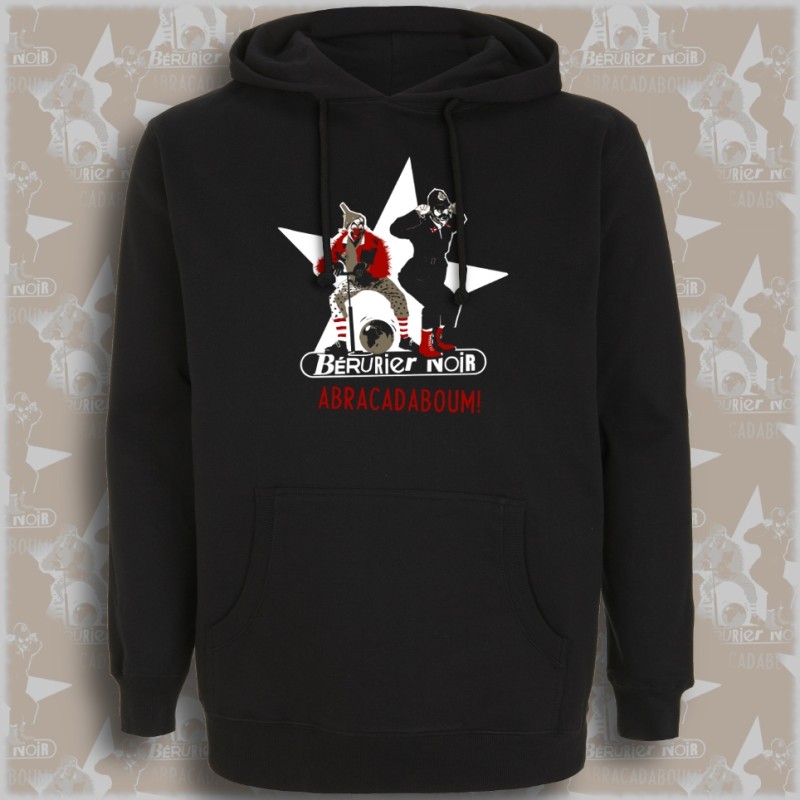 Berurier Noir "Abracadaboum" sweat capuche en coton bio-equitable Berurier Noir "Abracadaboum" sweat capuche en coton bio-equitable