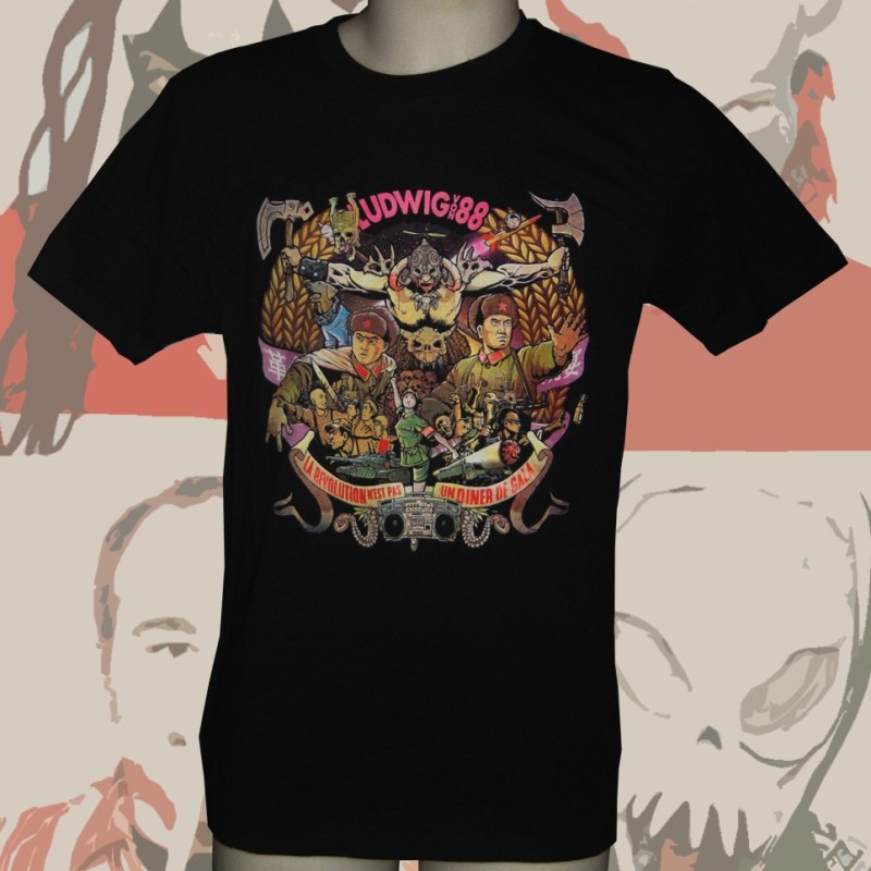 LUDWIG VON 88 la révolution... t-shirt homme en coton bio-equitable LUDWIG VON 88 la révolution... t-shirt homme en coton bio-equitable