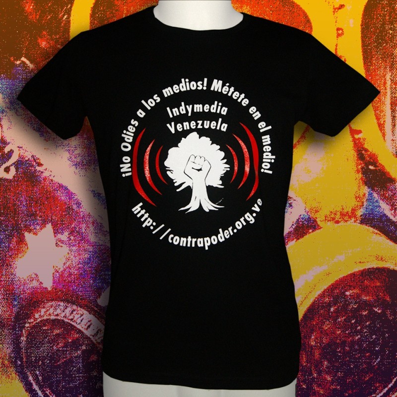INDYMEDIA VENEZUELA T-shirt Homme en coton bio INDYMEDIA VENEZUELA T-shirt Homme en coton bio
