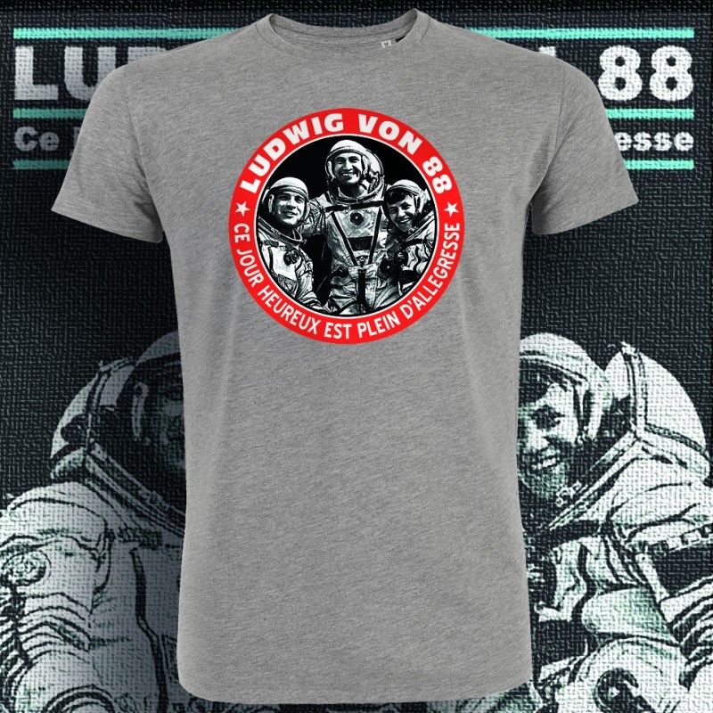 LUDWIG VON 88 Ce jour heureux... T-shirt masculin en coton bio-équitable LUDWIG VON 88 Ce jour heureux... T-shirt masculin en coton bio-équitable